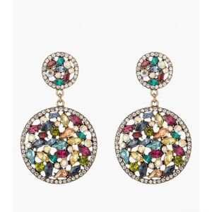 Eye Candy Polar Crystal Statement Earrings